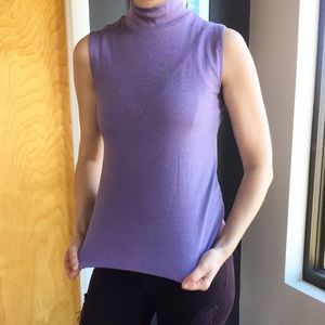 3/$20 SALE Violet sleeveless turtleneck